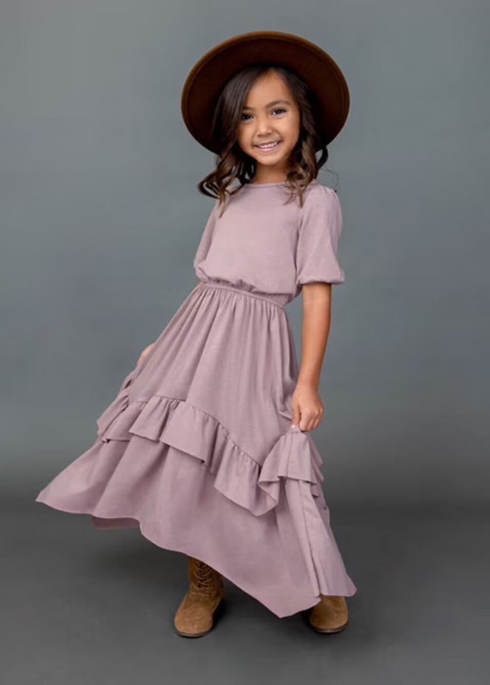 Joyfolie Mia Joy Harley Dress in Dusty Orchid Girl's Size 3